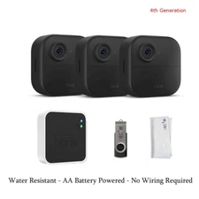 New 2024 Blink Outdoor 4 (4th Gen) 3 Camera Wireless HD Home Security System