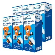 Local pickup 6Rolls 17 x 328 FT Premium DTF Pet Film Roll Warm Peel Single Side