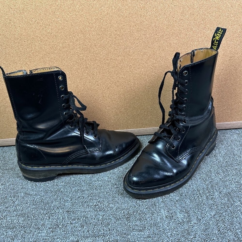 Dr. Martens Rare Alix Pointed Toe Witchy Black Leather Boot in