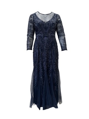 Marina Rinaldi Women's Blue Delicato Shift Dress Size 18W/27 NWT