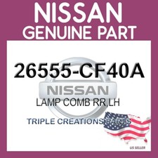 Genuine Nissan 26555-CF40A Lamp Comb Rr LH 26555CF40A OEM