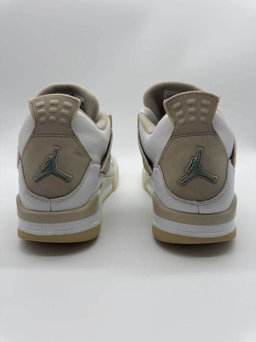 Nike Air Jordan 4 Retro Linen (White Tan Sand Beige) 487724-118 Youth Size 6.5 | eBay
