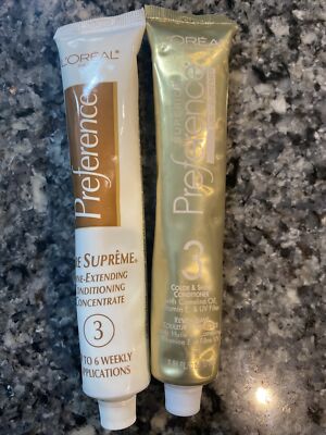 2 Loreal Superior Preference COLOR & SHINE #3 Conditioner 1.86oz Care Supreme