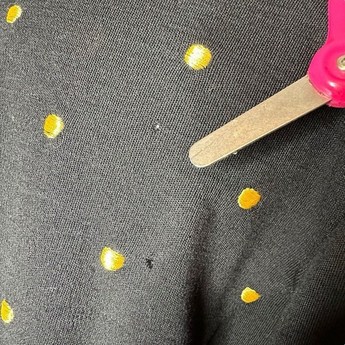 Vintage Adrienne Vittadini Embroidered Polka Dot Blazer Black Women Size M - Bild 7 von 12