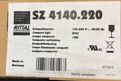SZ4140.220 - Rittal, Compact Light 110-240VAC, 14W, 50/60Hz (SZ 4140.220)