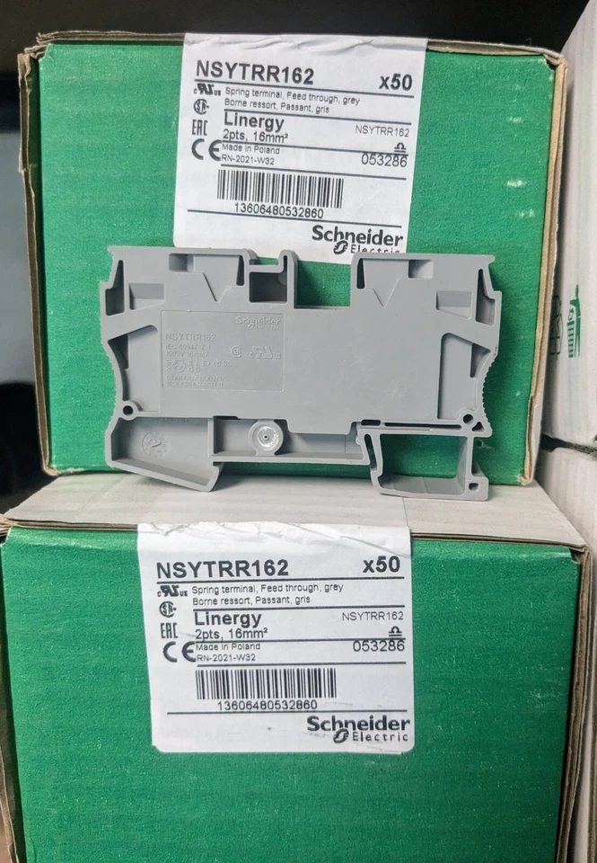 Schneider Electric NSYTRR162 Grey Spring Terminals (Box of 50) - price per piece - Image 3 of 3