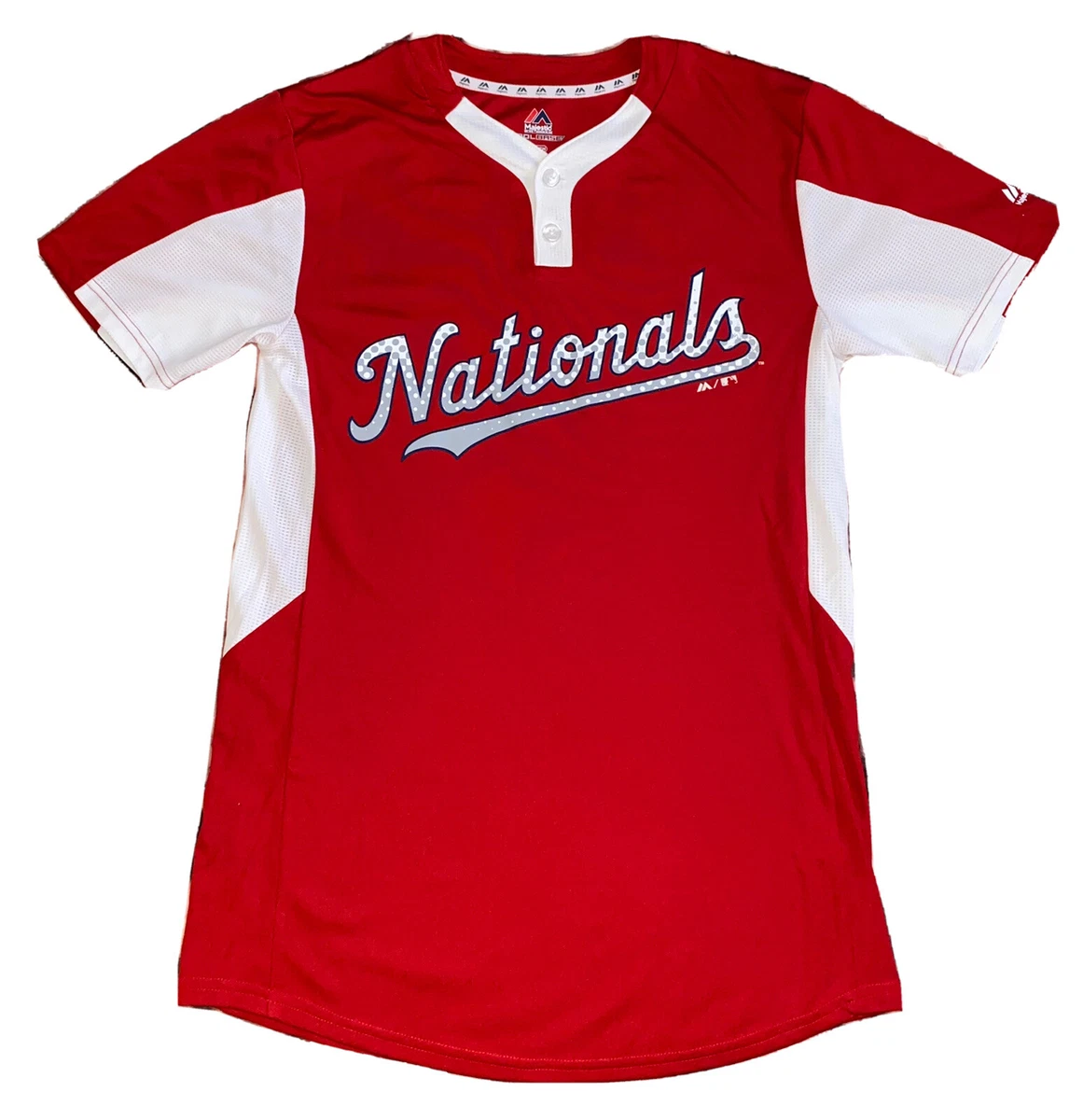 Mens Small Washington Nationals Majestic Cool Base Jersey New