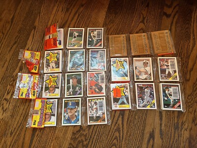 1988 Topps Baseball Super Star Rack Pack Lot of 7  - FAST SHIPPING