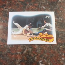 San Diego Padres 1989 Topps Baseball Team Leaders #231 MLB