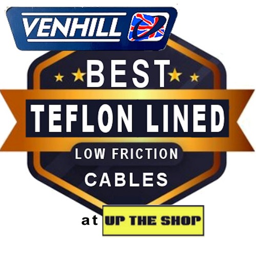 VENHILL Teflon lined Universal push/pull Throttle cables 1.35m long Motorcycle - 第 2/13 張圖片
