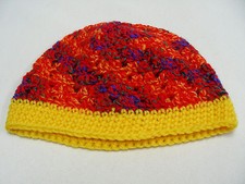 Super Cute Colorful Hand Knit Toddler Size Beanie Style Cap Hat