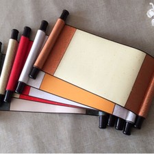 1PC Mini Tableau Suspendu à Rouleau Dessin Peinture Calligraphie Papier Xuan
