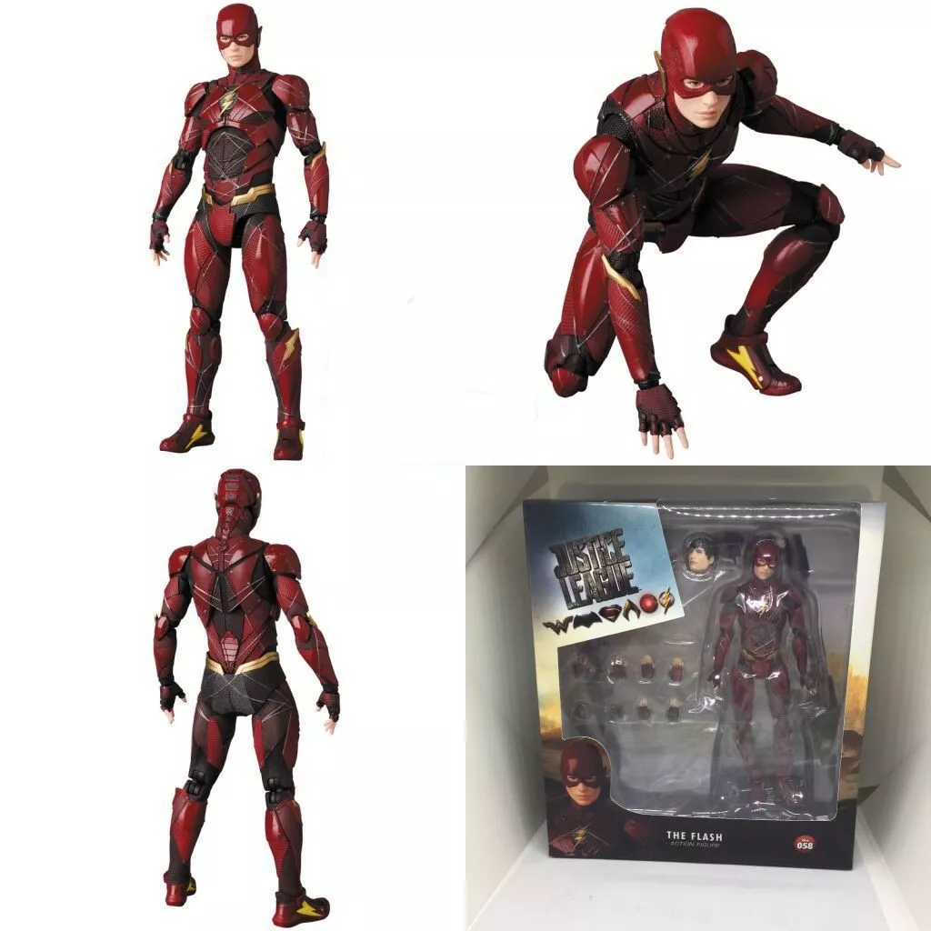 New Mafex 058 DC Comics Justice League The Flash PVC Action Figure