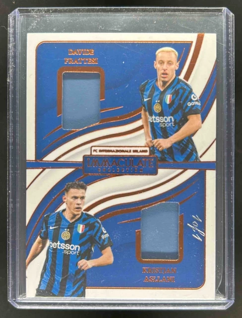 2024-25 Immaculate Davide Frattesi Kristjan Asllani Dual Patches Gold #1/1
