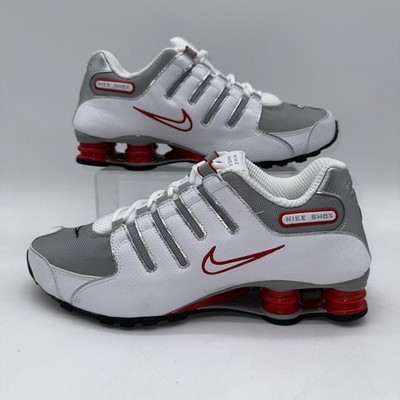 Nike Shox NZ White University Red Running Sneakers 378341-104 Men\'s Size 9 Nike Shox NZ 378341-104 Sneakers Men main image 2