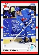 Mario Marois, 1990-91 Score American, #229, Quebec Nordiques,
