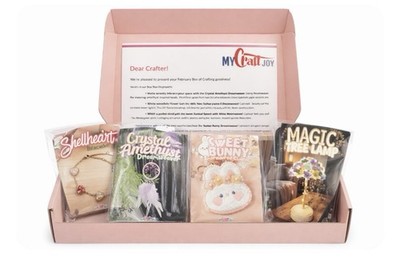 My Craft Joy February Set Bundle Bunny, Lamp, Globe, Dream Catcher, Bracelet [Q]