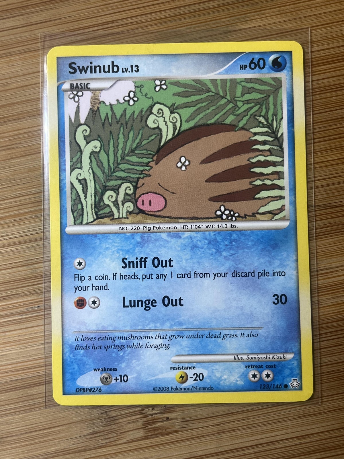 Pokemon TCG Swinub 123/146 Regular Water Common Moderately Played English