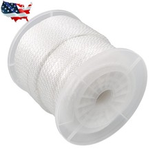 5/16" Nylon Rope 250FT Solid Braid High UV and Abrasion Resistance Industrial