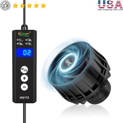 Magnetic Aquarium Wave Maker Pump Adjustable Flow Rate Silent DC Pump 792 GPH US