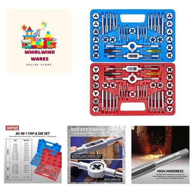 Metric and Standard Threading Tool Kit for Cutting and Repairing Internal & E...