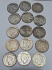 Lot of 15 Silver Peace Dollars - 90% silver - 1922-23