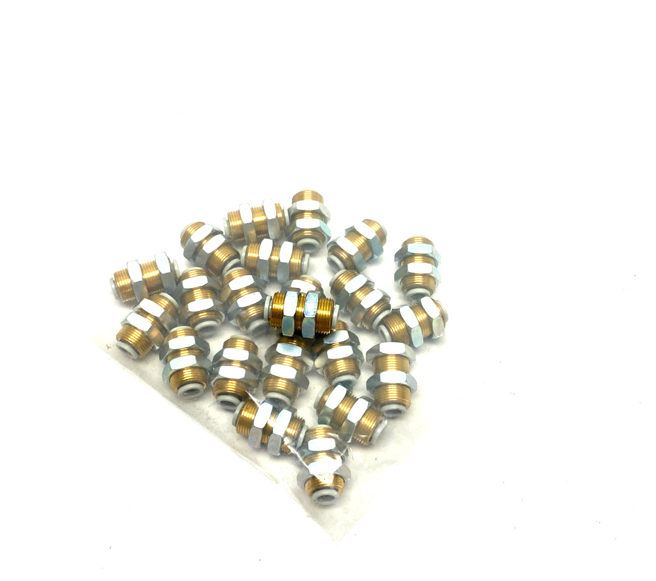 SMC KQ2E06-00A Push-to-Connect Straight Bulkhead Union Fitting 6mm LOT OF 22