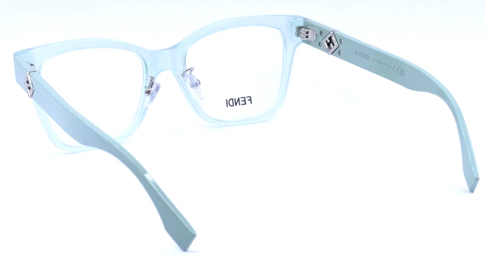 FENDI DIAMONDS FE50117I 093 GAFAS TRANSPARENTES VERDE CLARO AUTÉNTICAS 55-15 Foto 4 de 4