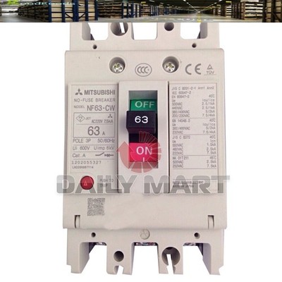 Mitsubishi NF63-CW 3P 63A No-Fuse Breaker New in Box NIB Free Ship