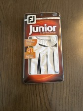 Junior Golf Glove, White Large, Wear on Left Hand