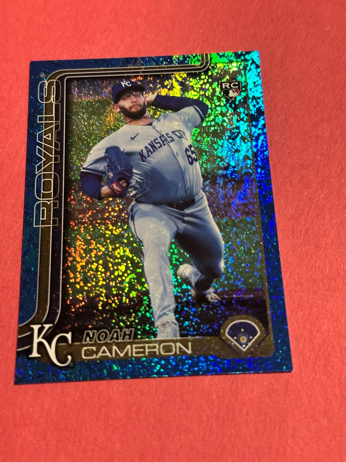 2025 Topps Update Series - Noah Cameron #US65 Blue HoloFoil /150 (RC)