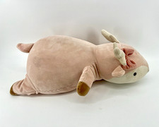 Pillowfort Pink Reindeer Plush Stuffed Animal Washable Large 24-36 in Christmas