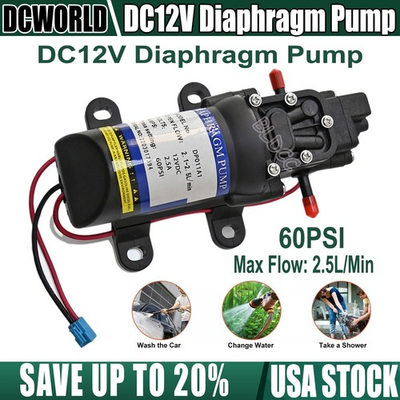 #ad #ad High Pressure 30W Mini Diaphragm Misting Pump 60PSI DC 12V Electrical Water Pump $28.49
