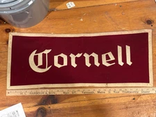 1940s wool Cornell University 28” college banner Collegiate of Ames