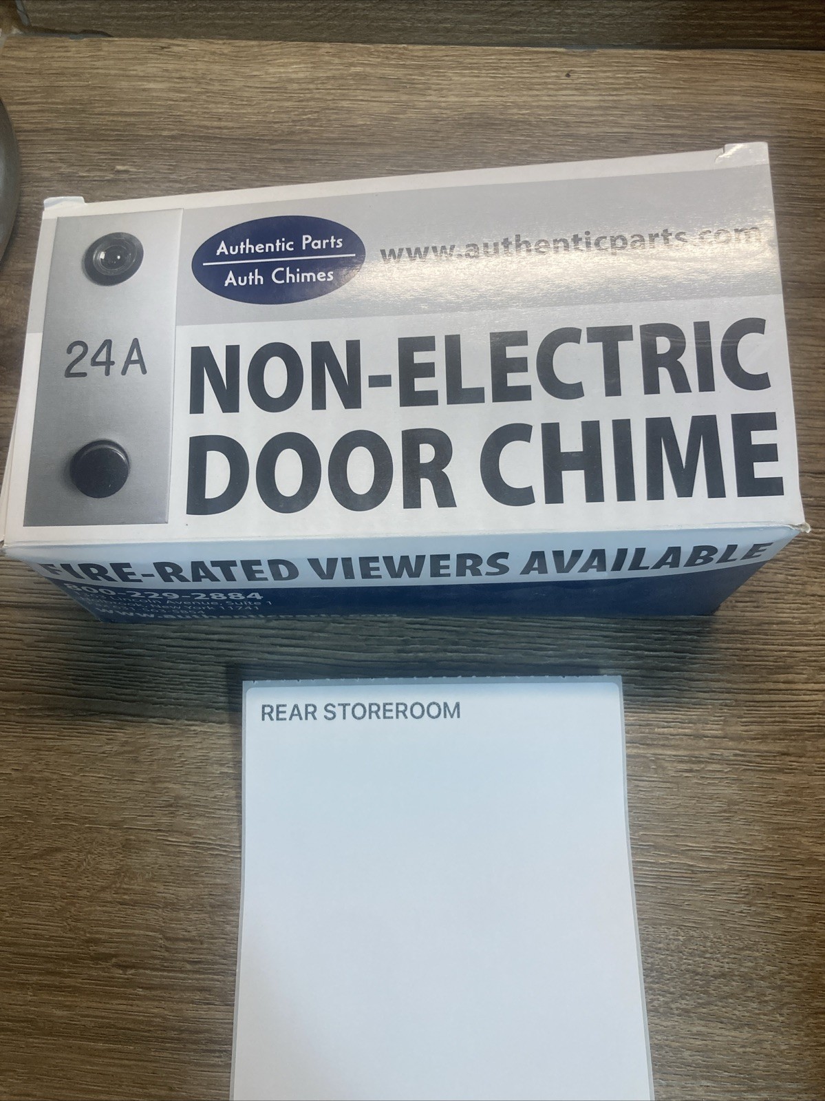 Non-electric Mechanical Door Chime With Viewer 686101-02 silver