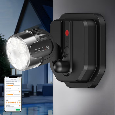 OREiN Outdoor Motion Sensor Light, Smart Motion Lights for Outside with Bluetoot