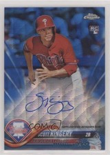 2018 Topps Chrome Rookie Blue Wave Refractor /150 Scott Kingery #RA-SK Auto a2k