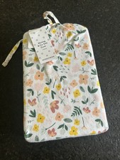 Nordstrom 2-Pack Car Seat  Nursing Covers Floral Yellow Peach Cotton Stretch