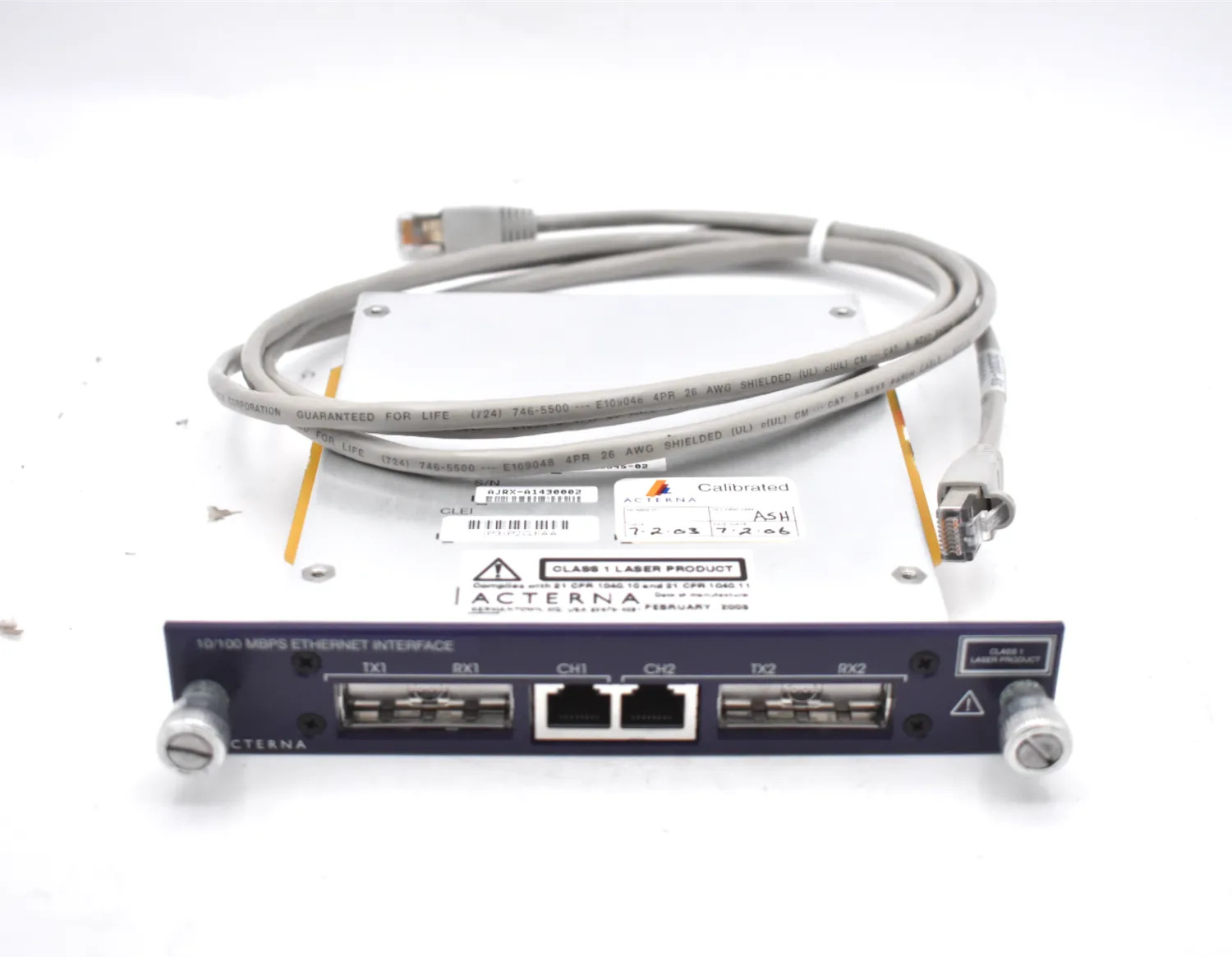 JDSU (ACTERNA) DA-3400 DATA NETWORK ANALYZER WITH ETHERNET INTERFACE