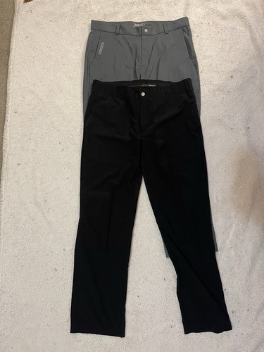 Lot of 2 34x30 Golfing Pants Nike Tiger Woods Dri Fit Golf Pants