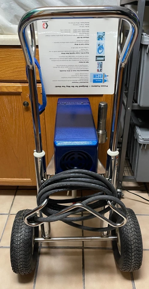 Новый безвоздушный распылитель Graco MX 695 Contractor с пистолетом, шлангом и наконечником в комплекте все новые из старых запасов - Изображение 3 из 4