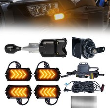 UTV Turn Signal Kit with 110dB Horn, Pre-Wired, Plug and Play UTV ATV Blinker wi