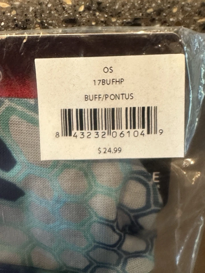 New Kryptek Buff Tubular Headwear Neck Gaiter Buff Pontus Camo 17BUFHP Blue - Image 3 of 4