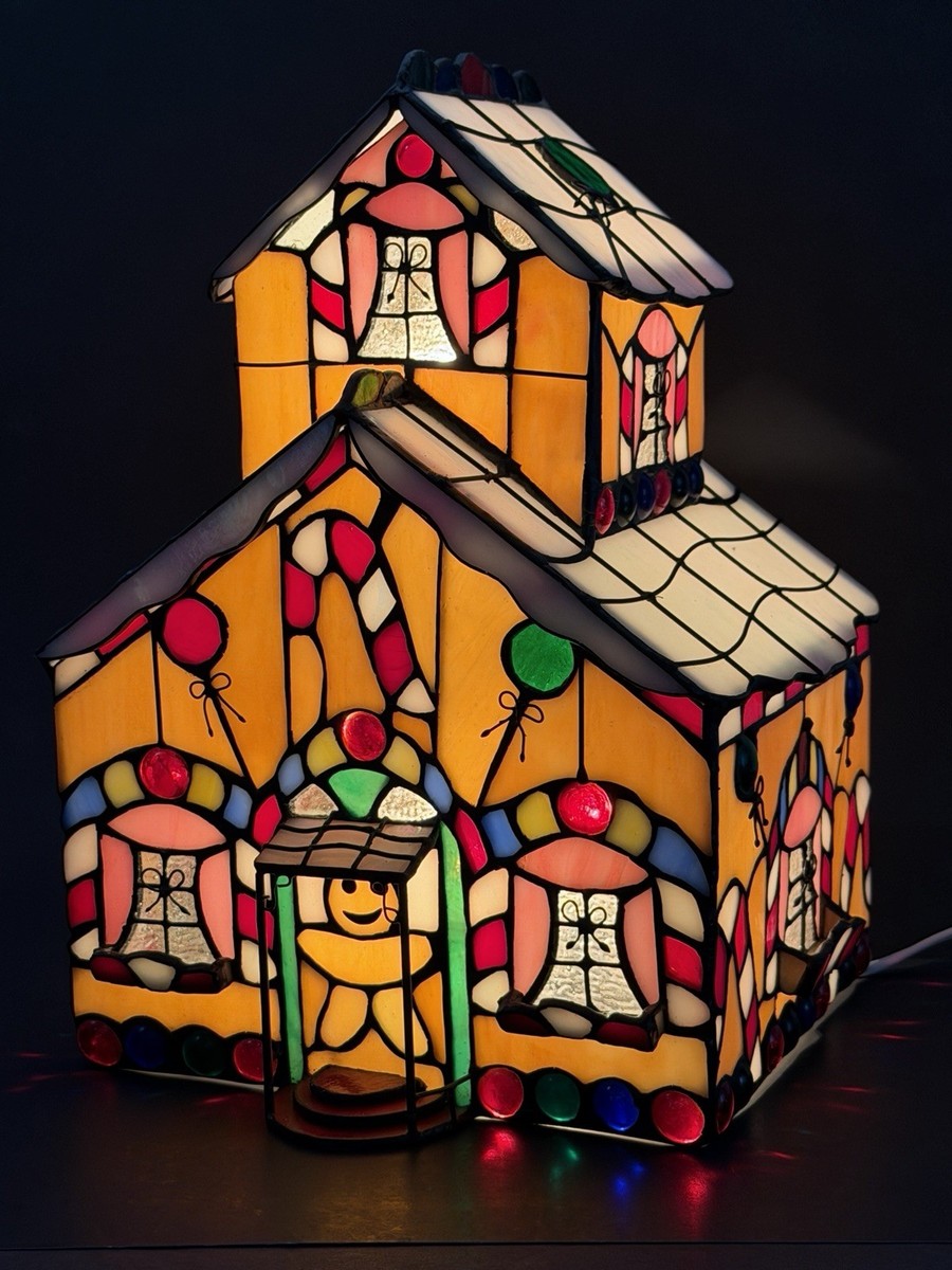 STAINED GLASS LANTERN SHADE 金魚と筍 STAINED GLASS LANTERN SHADE 金魚と筍 STAINED GLASS LANTERN SHADE