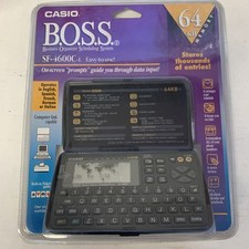 NEW Casio BOSS SF-4600C 64KB Organizer 1999 Vintage Sealed Poker