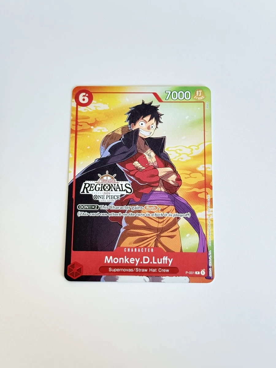 Monkey.D.Luffy [Finalist] P-001 One Piece Promotion Cards | eBay