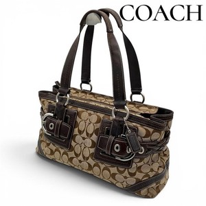 バッグ COACH archive signature handbag brown Coach Archive | eBay