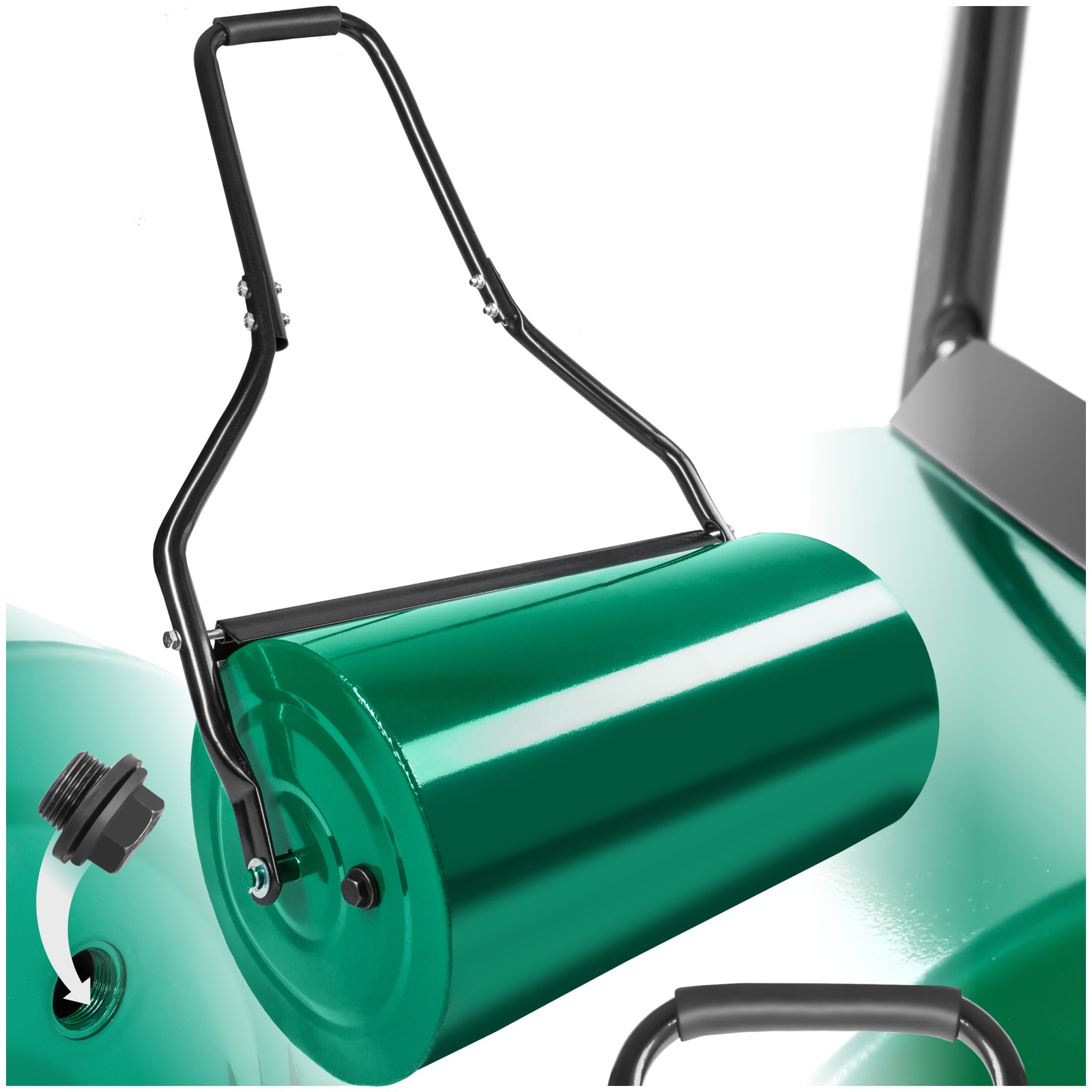 Rullo Giardino 60cm Metallo Manuale | Arieggiatore Prato Professionale