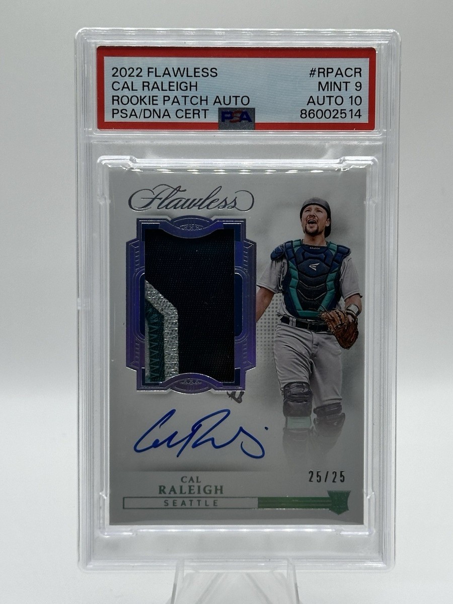 2022 Panini Flawless - Rookie Patch Autographs Cal Raleigh