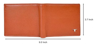 URBAN FOREST George Men's Leather Wallet – Rust Color, RFID Protected, Multiple Compartments - View #12